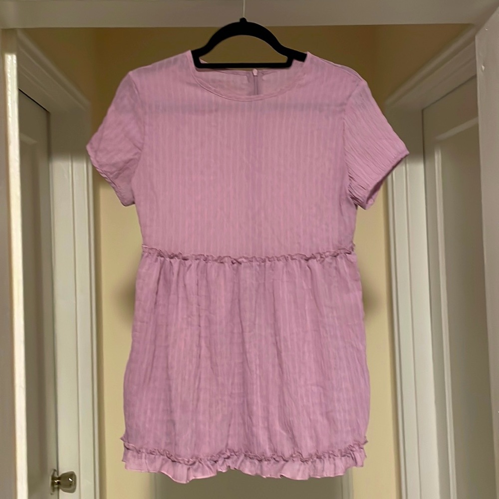 Lavender SHEIN Ruffle Top - Size S